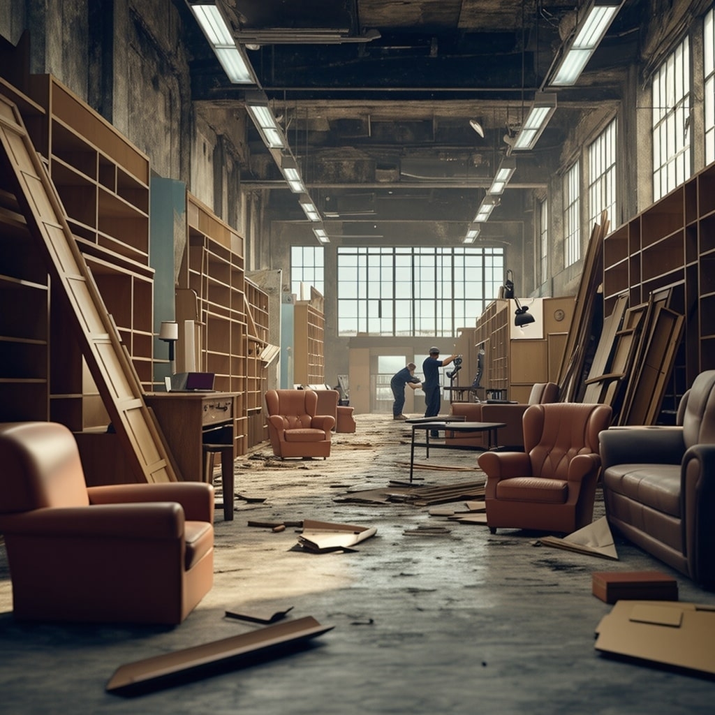 Vaciado de locales económicos en El Prat de Llobregat