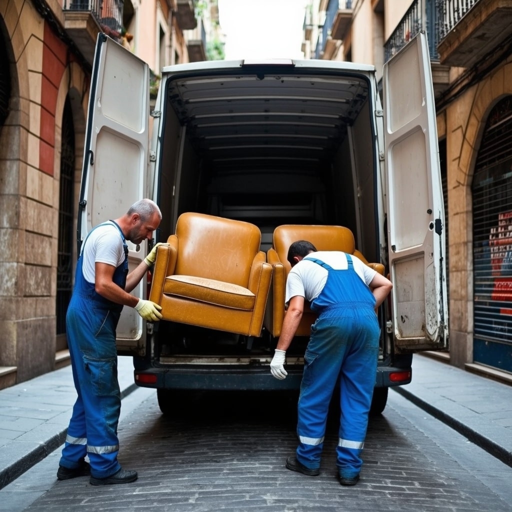 Vaciado de locales económicos en Badalona