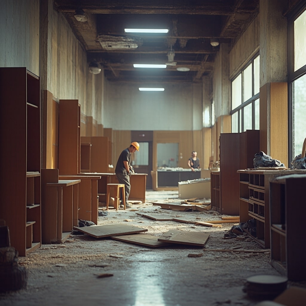 Vaciado de locales económicos en Igualada