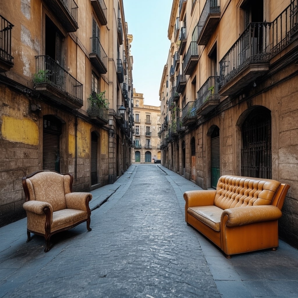 Vaciado de locales económicos en Cornellà de Llobregat